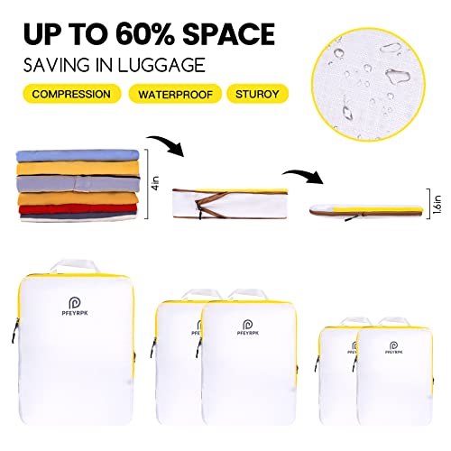 Pfeyrpk PACKING CUBES W01 Lightweight Compression Packing Cubes thumb #2