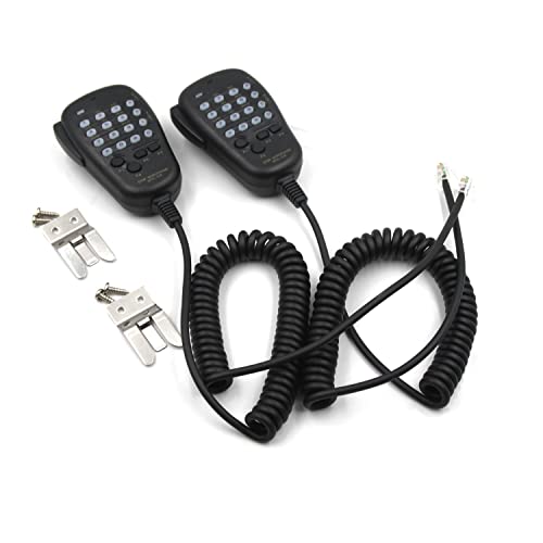 (2-Pack) Mh-48a6j 6 Pin DTMF Handheld Microphone Speaker with Button Compatible with Yaesu FT-7800R FT-7900R FT-8800R FT-8900R FT-2900R FT-1500 FT-8100 FT-8100M FT-8500 FT-8800 Mobile Radio Hand Mic