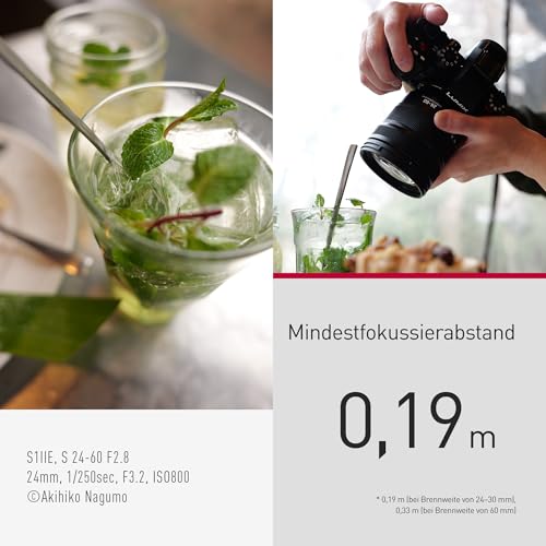 Panasonic LUMIX S 24-60mm Objektiv, L-Mount, durchgehend Blende F2.8, Objektiv für spiegellose Vollformat Kamera, Schwarz – Bild 6