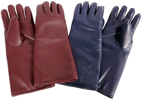 Hand X-Ray Protection Gloves (Vinyl) - Regular Lead, Pair, Lead, Burgundy, 15" Long, USA Made