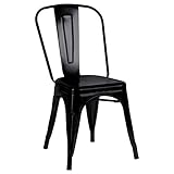 silla tolix vintage en cordoba Material: Acero reforzado regalosMiguel - Sillas Comedor - Silla Torix - Negro Mate