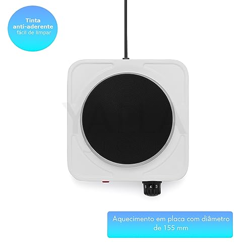Fogão Cooktop Elétrico De Mesa 1 Boca Xfire 1000 Watts Branco (127)