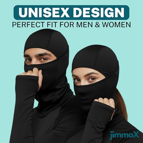 Image of Balaclava Full Face Mask with Arm Sleeves for Men & Women | UV Protection Cooling Combo for Bike Riding, Cycling, Running & Outdoor Sports | Breathable Quick Dry Stretchable Riding Gear