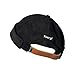 YAMEE Cappello da marinaio, berretto da uomo, berretto da motociclista, berretto da escursionismo (circonferenza della testa regolabile) S698*nero. Taglia unica