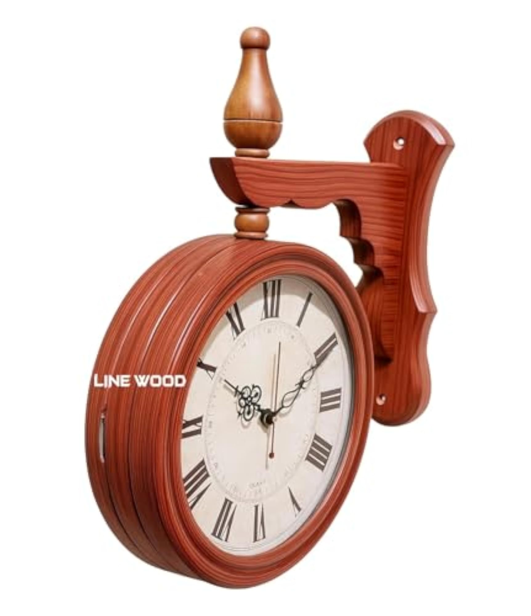 Unique Antique Collection Double-Sided Vintage Wall Clock