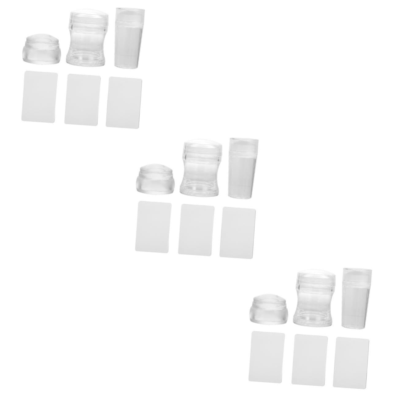 minkissy 9juegos Estampadores De Uñas De Silicona Con Raspadores Herramientas Para Arte De Manicura De Estampado Para Diseño De Uñas Para Principiantes y Profesionales