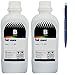 Produktbild Ink-Mate Kompatible Tintenflasche für HP CN621AE (970), 2 x 1000 ml, Schwarz und Schneider