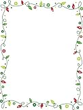 Great Papers! String Of Lights Foil Letterhead, 40 count, 11' x 8.5' (2011481)