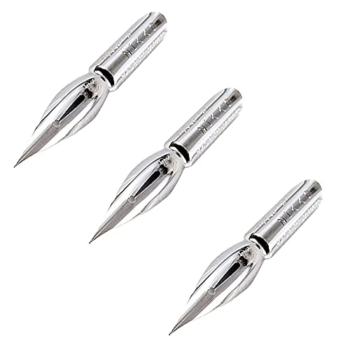 Nikko Manga Pen Nib Saji Pen Crome - Point Hard - 3pc