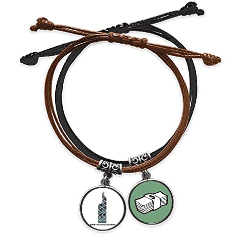 Pulsera dinero de cuero del Banco de China Hong Kong para regalar