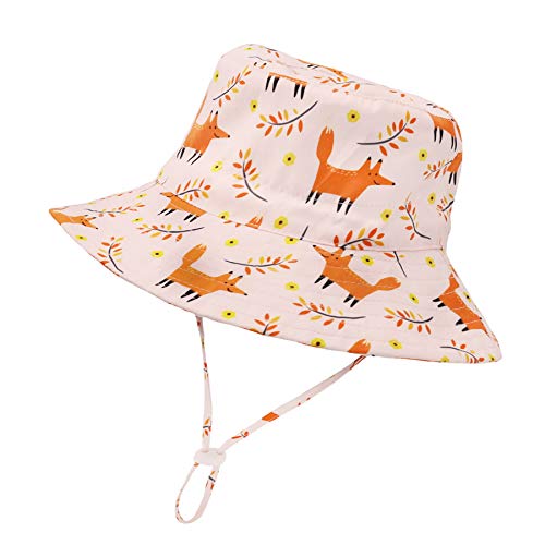 Baby Hats Toddler Sun Hat UPF 50+ Baby Girl Hats Bucket Hat for Baby Boys Baby Beach Hat with Wide Brim Kids Cap 12-24 Months