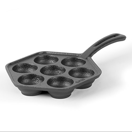 Commercial CHEF Cast Iron Aebleskiver Pan
