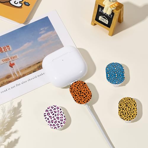 Protège-câble iPhone CameCosy en silicone durable motif léopard - 6