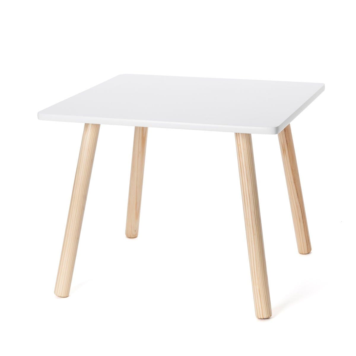 oxybul | Table carrée Naturel/Blanc | 2 Ans - 6 Ans