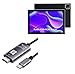 BoxWave Cable Compatible with YQSAVIOR Android 11 Tablet CP20 (10 in) - SmartDisplay Cable - USB Type-C to HDMI (6 ft), USB C/HDMI Cable for YQSAVIOR Android 11 Tablet CP20 (10 in) - Jet Black
