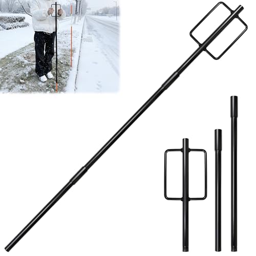 FULEIYA Snow Stake Install Tool Heavy Duty Snow Stakes Driveway Markers Installation Tool for Plow Stakes for 9/16