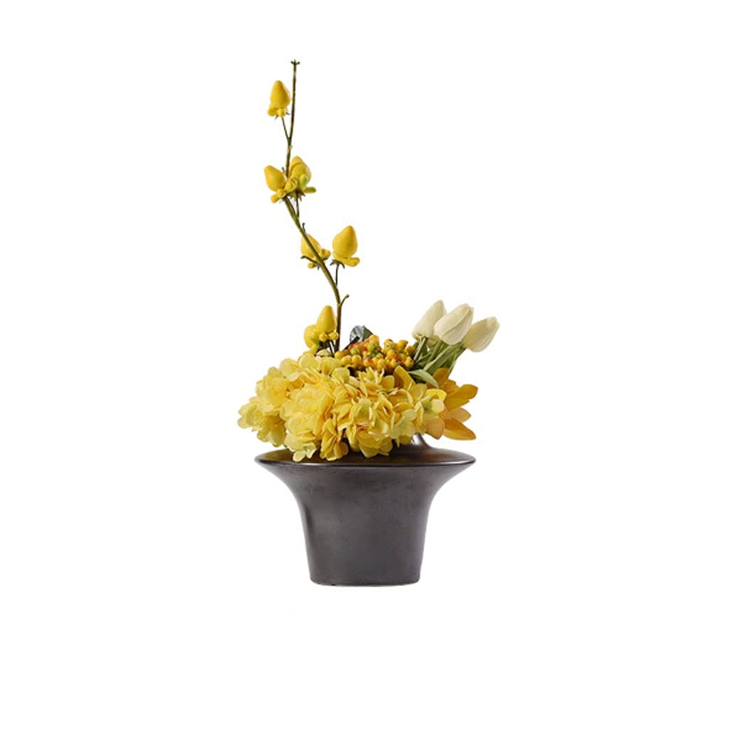 XDLEDMKIZ Artificial Flowers Indoor Artificial Flower Calla Lily Fake Flower Indoor Home Dining Table Bouquet Tea Table Silk Flower Decoration Office Holiday Art Museum D
