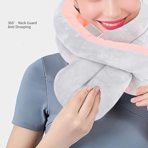 Almohada espuma viscoelástica ajustable para viaje miniatura 4