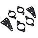 HTT Motorcycle Black 41mm Turn Signal Clamps Headlight Mount Bracket Fork Ear Chopper Cafe Racer Black for Universal CBR Kawasaki Suzuki Harley Davidson