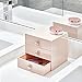iDesign Plastic 3-Drawer Jewelry Box, Compact Storage Organization Drawers Set for Cosmetics, Dental Supplies, Hair Care, Bathroom, Office, Dorm, Desk, Countertop, 6.5