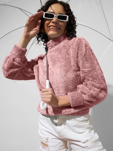 Image of THE DRY STATE Women's Fur Pull Over With High Neck