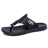 Chen Lin Men Textured Flip Flop Beach Sandals...