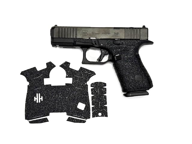 Handleitgrips Gun Grip Tape Compatible with Glock 19 Gen 6 - Black Sandpaper Pistol Grip Tape, Easy Installation, Gun Parts & Accessories, Veteran Owned, Made in USA