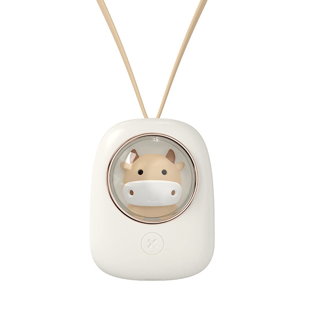 Tsophreniq New Cute Hanging Neck Fan Rechargeable USB Charging Portable Desktop Cartoon Rope Space Small Personal USB Charging