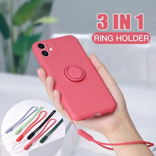 Coque magnétique avec sangle intégrée pour iPhone 15 Plus