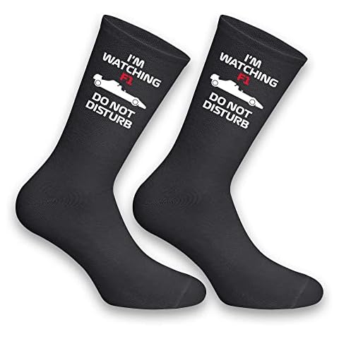 I'm Watching the F1 Socks, Do Not Disturb, Dad, Grandad, Personalised, Men's Gift, Birthday - Father's Day Gift, Racing (Large) Cover