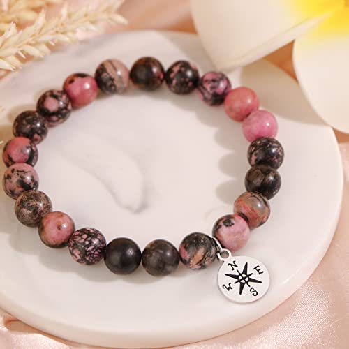 Image of Joycuff Graduation Gifts for Her Him Class of 2026 Graduation Bracelets Inspirational Graduation Compass Bracelet for Women College Graduation Gift for Him Her