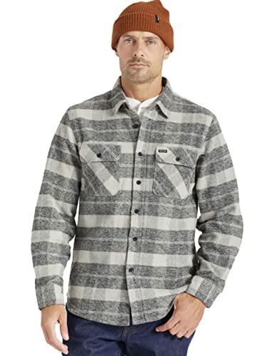 Bowery Heavyweight L/S Flannel - Black/Charcoal
