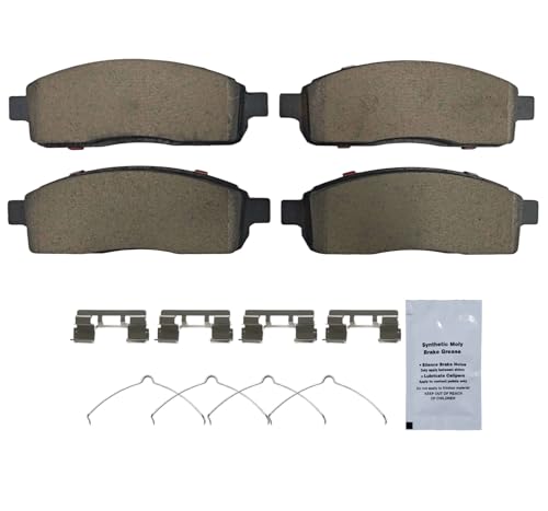 Image of HUSCH D1083 Front Ceramic Brake Pads Kit Fit For Ford F-150 2004-2009, Fit For Lincoln Mark LT 2006-2008