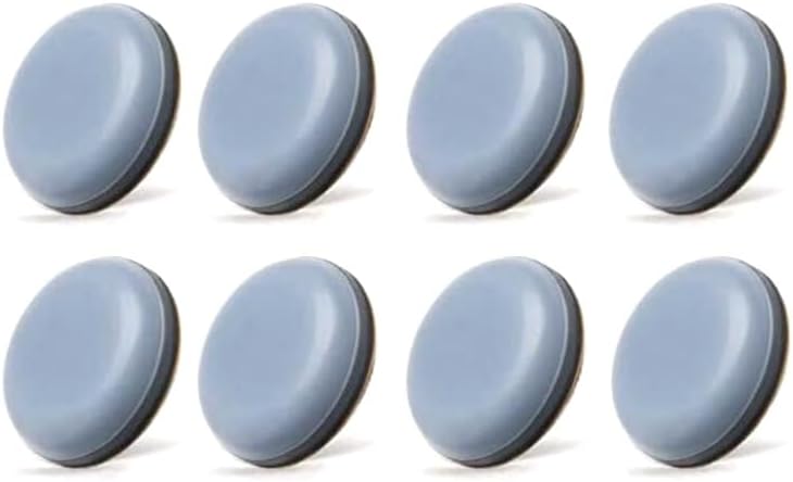 Self-Adhesive Furniture Sliders, Round Glide Pads for Easy Moving of Appliances on Hard Floors, Gray, 16 Pack/12Pack/8Pack (8pcs)
