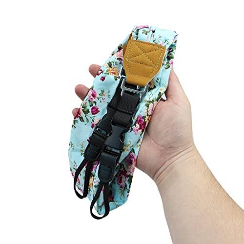 mongtsamz Kameragurt Kamera Tragegurt Schal Trageriemen - Universal Smart DSLR Gurt, Blumenmuster SchultergurtGurt, 1… – Bild 8