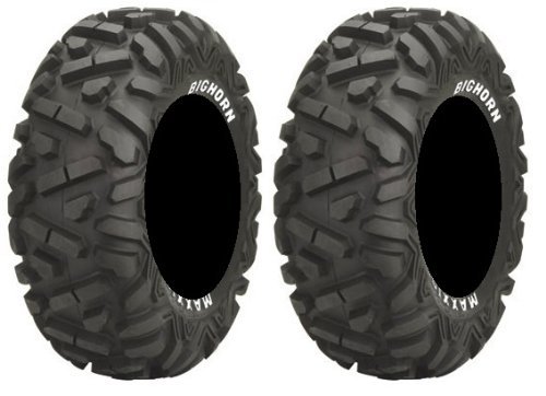 Pair of Maxxis BigHorn Radial 25x10-12 ATV Tires (2)