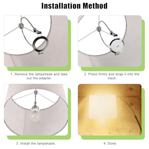 10pcs E27 à 3/7" Anneaux d'adaptateur d'ombre de lampe, Réducteur d'arbre en plastique Anneaux de lampe pour tenir l'ombre pour lampes de table Lampes pendentif Lampes de sol Chandeliers Accessoires d'éclairage