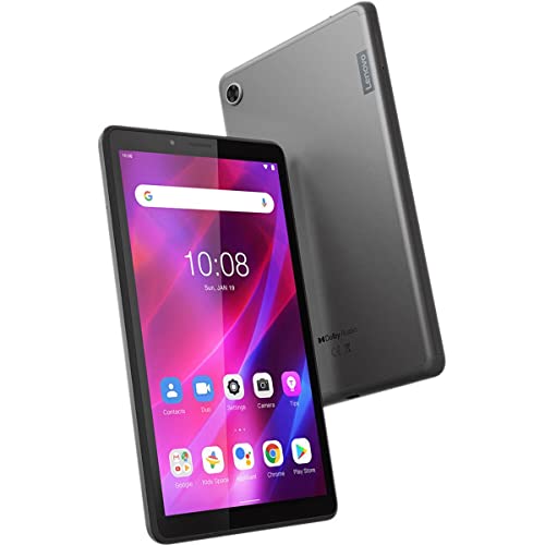Image of Lenovo Tab M7 3rd Gen 7 inch HD 32GB Wi-Fi Tablet, MediaTek MT8166, 2GB RAM, 2MP Rear & 2MP Front Camera, Android 11, Iron Gray