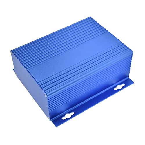 Boîtier électronique aluminium évite surchauffe bleu mat