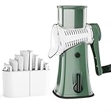 Robuster Gemüsehobel mit Saugfuß für Stabilität beim einfachen Zerkleinern von Zutaten (grün)