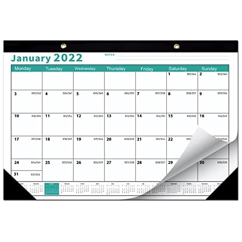 Wall Calendar for 2022,Desk Calendar Monthly Large Desktop Pad A3 Calendar 14 Months to View from November 2021 to December 2022 with Corner Protectors for Wall Desk Work Table on Home Office School Cover