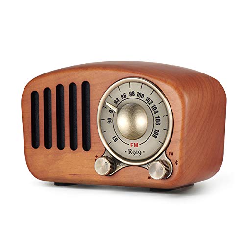 Tragbarer FM-Radio-Transistor Wiederaufladbarer Radio-Bluetooth-Lautsprecher Unterstützt AUX-Funktion Retro-Radio Mit Starker Basslautstärke Für