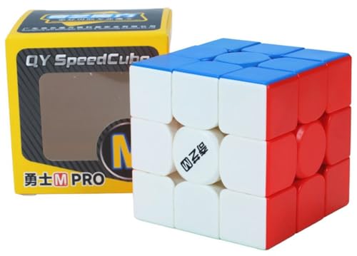 Image of HAWKISTER Qiyi Warrior M PRO 3X3 Magnetic Speed Cube - Smooth Turning, Compact & Stable, 6+ Years