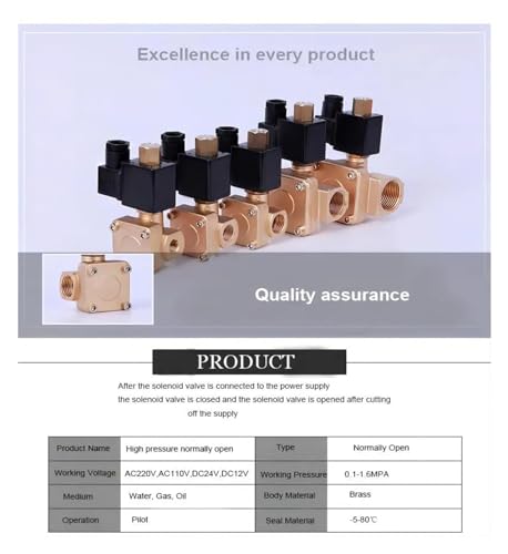 Électrovanne 2 pouces pour irrigation et réseaux d'eau 220V laiton - 3