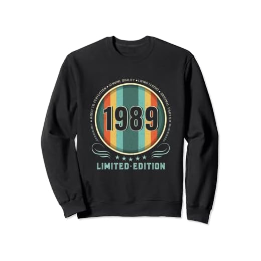 Camiseta vintage 1989 para mujer, edición limitada, cumpleaños 1989 Sudadera