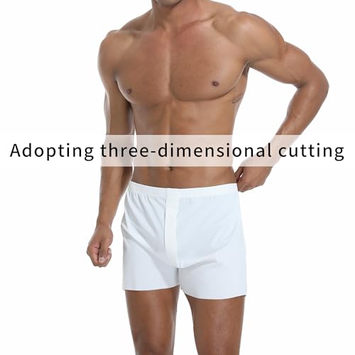 VISSAY Men's Tagless Boxer Underwear, Soft Comfortable Breathable Boxers Short, Silky Pajama Bottoms for Men4