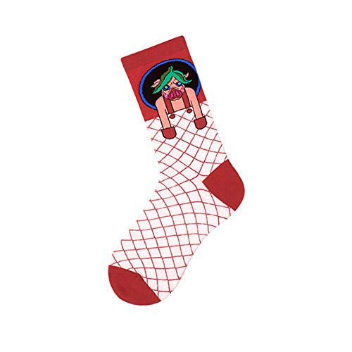 4 Pairs Of Medium Tube Socks, Exquisite Personality, Pig Socks, Cartoon Cotton Socks, Couple Socks4