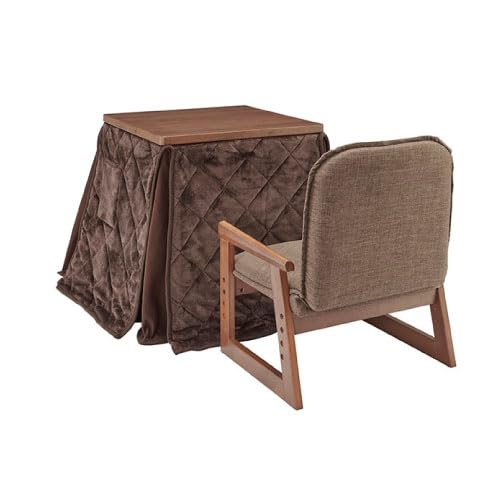 Amazon.co.jp : こたつテーブル おひとり様こたつ 椅子・掛け布団付き