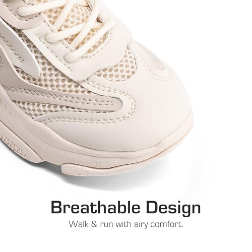 DREAM PAIRS Kids Girls Sneakers Jelly Sole Lace up Shoes Lightweight Walking Shoes for Girls Boys2