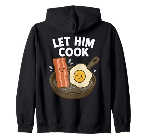 Lascialo cucinare - Kawaii Breakfast Meme Funny Bacon and Egg Felpa con Cappuccio